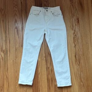 Everlane cream high rise ankle slim size 26 ankle